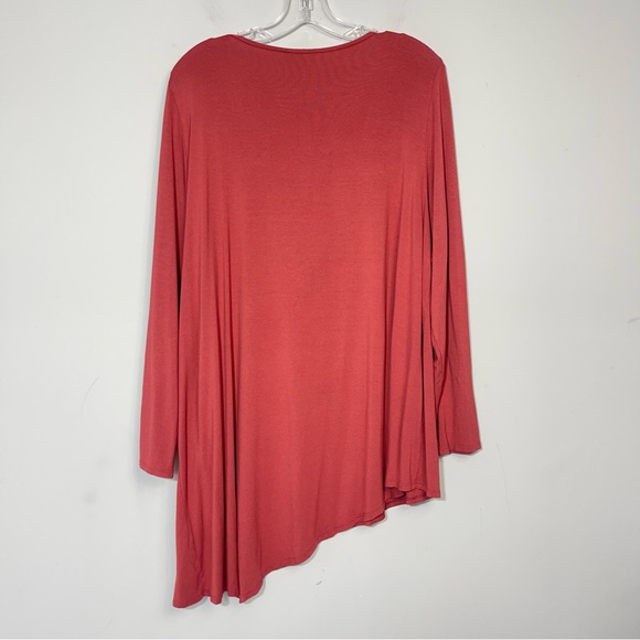 Eileen Fisher Asymmetric Hem Jersey Tunic Top Plus Size 1X 
Long Sleeve Shirt - Picture 4 of 8